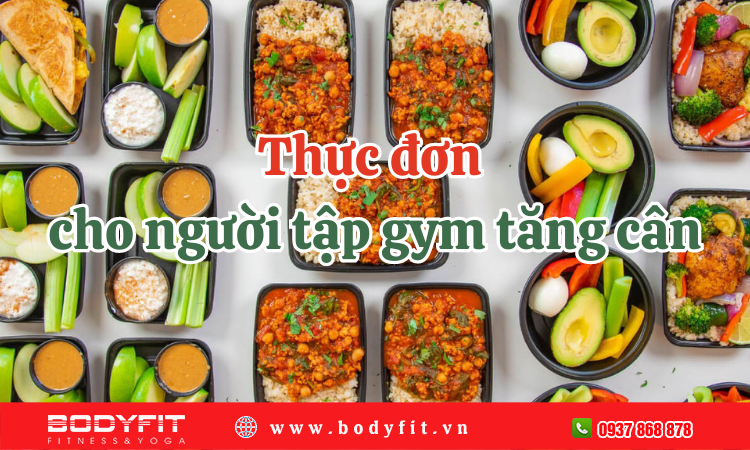 Thực đơn cho người tập gym tăng cân